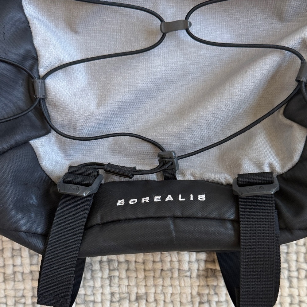 The North Face Borealis Gray and Black Backpack - Picture 8 of 9